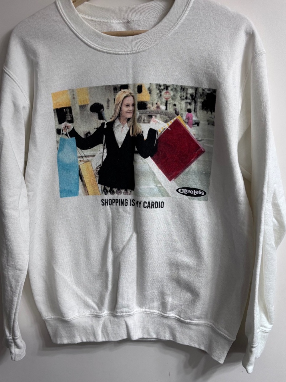 Clueless Movie Graphic Sweatshirt Size Small White